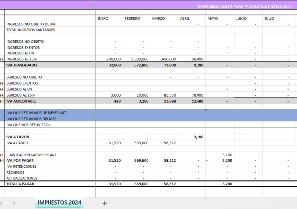 Papel de trabajo declaración anual persona física actividad empresarial y profesional 2023 - Image 4