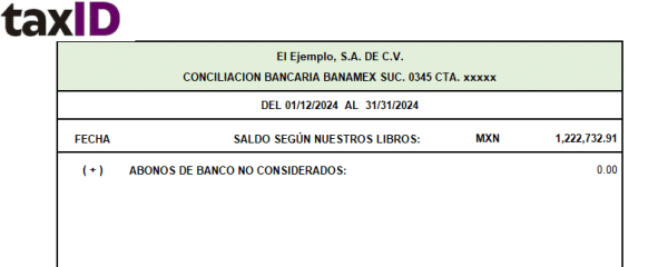 Conciliación bancaria en Excel - Image 2