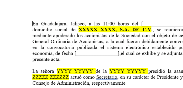Formato acta de asamblea dividendos antes y después de 2014 - Image 3