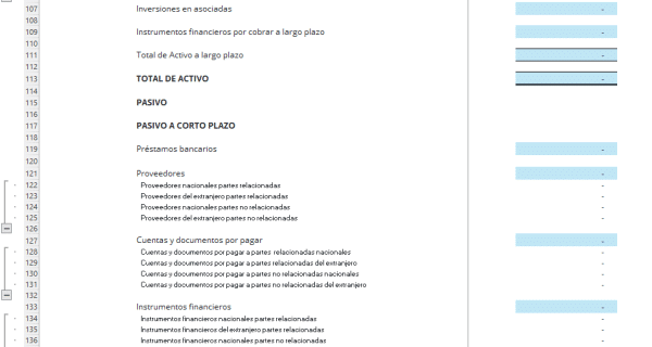 Estado de situación financiera (excel) - Imagen 4