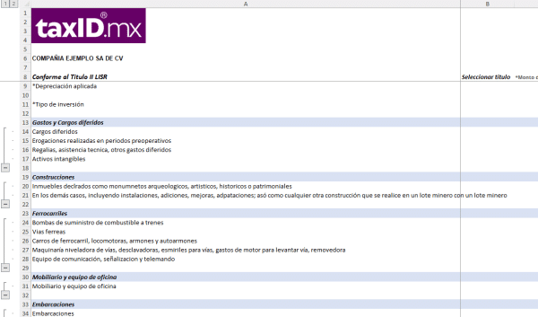 Papel de trabajo Declaración Anual 2024 Régimen General Personas Morales (SAT) - Imagen 4