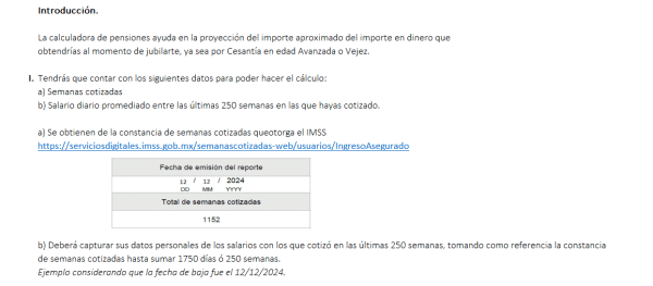 Calculadora de pensiones del IMSS en 2025 (Ley 73) - Imagen 2