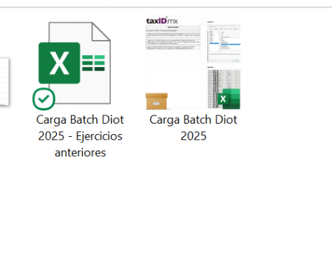 Paquete carga batch nuevo portal del SAT ejercico 2025 y anterior.