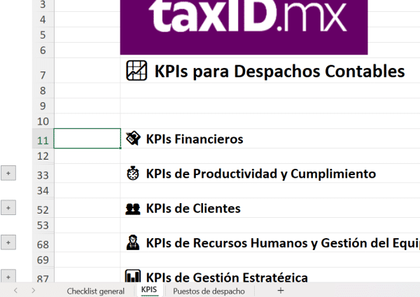 Checklist Inicio de Operaciones, KPIS y Puestos de un Despacho Contable - Imagen 4