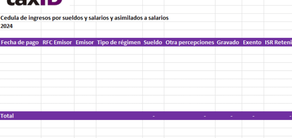 Papel de Trabajo para Declaración Anual 2024 de Personas Físicas (Sueldos y Salarios, a Presentar en 2025) - Imagen 4